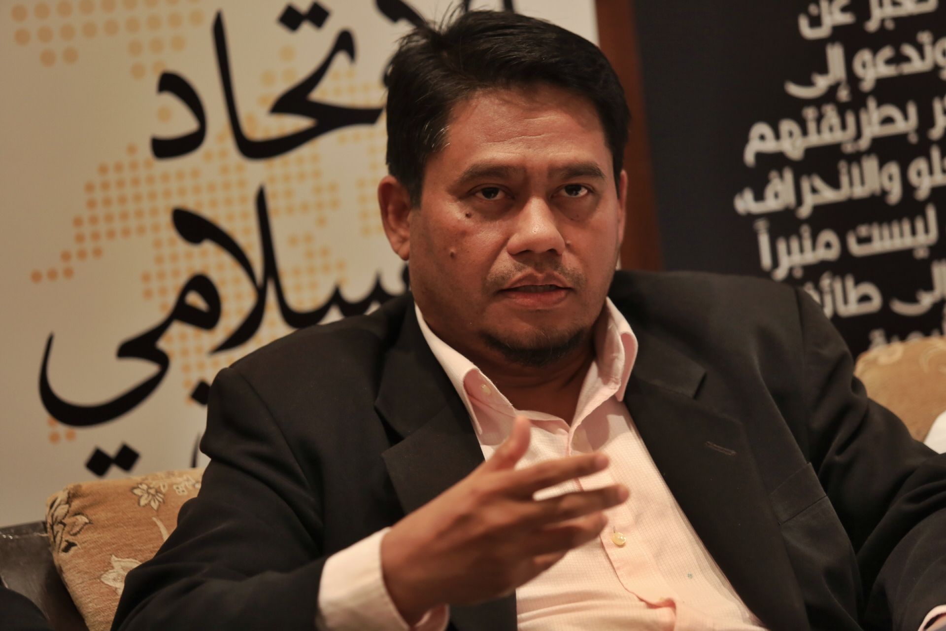 Isma president Abdullah Zaik Abd Rahman speaks to the press on the threat of liberalism at the news conference at the Royale Chulan Hotel, Kuala Lumpur. u00e2u20acu2022 Picture by Choo Choy May