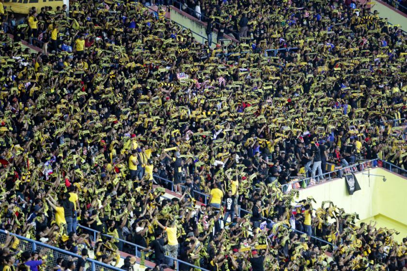 The sea of spectators present during the AFF Suzuki Cup 2014 semi-final first leg match at the Shah Alam Stadium, on December 7, 2014. u00e2u20acu201d Picture by Choo Choy May