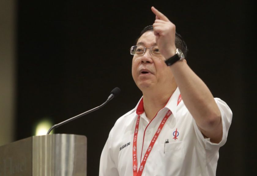 Lim Guan Eng delivers a speech at the DAP National Conference 2014, One City Mall, USJ, December 14, 2014. u00e2u20acu201d Picture by Choo Choy May