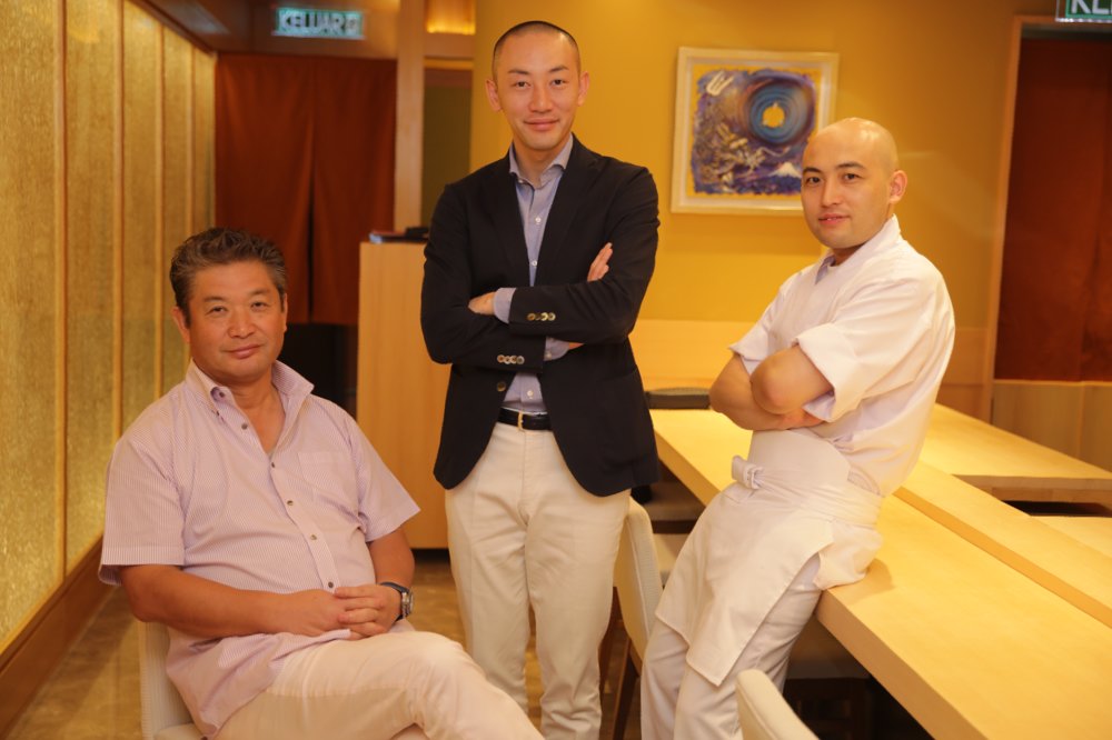 (From left) Takamasa Ueno, Satoshi Ueno and Hiroyuki Murakami.