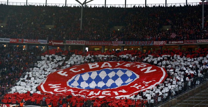 Bayern Munich' supporters cheer before the match against Hertha Berlin during their German first division Bundesliga match in Berlin November 29, 2014. u00e2u20acu2022 Reuters pic