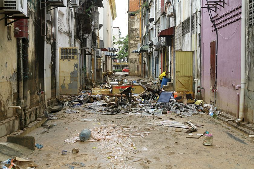 A look at streets around Kota Baru reveals mud- and thrash-filled streets as flood levels begin to subside in Kelantan, December 30, 2014. u00e2u20acu201d Picture by Yusof Mat Isa