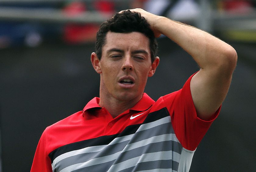 World number one and defending champion Rory McIlroy of Northern Ireland after finishing his final round of the Australian Open golf tournament at The Australian Golf Club in Sydney November 30, 2014. REUTERS/David Gray
