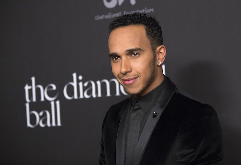 Mercedes Formula One driver Lewis Hamilton of Britain poses at the First Annual Diamond Ball fundraising event at The Vineyard in Beverly Hills, California December 11, 2014. u00e2u20acu201d Reuters pic