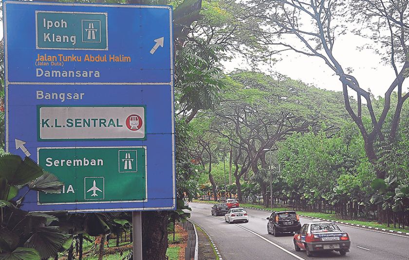 Jalan Duta is now Jalan Tuanku Abdul Halim but the sign on Jalan Parlimen (right) says u00e2u20acu02dcJalan Tunku Abdul Halimu00e2u20acu2122. u00e2u20acu201d Picture by Nazerul Ramli
