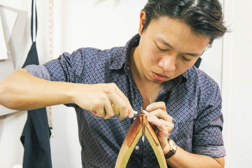 Skilled craft maker Jeremiah Ang, who's behind J Meyers at Keepers: A Designers Collectiv. u00e2u20acu201d TODAY pic n
