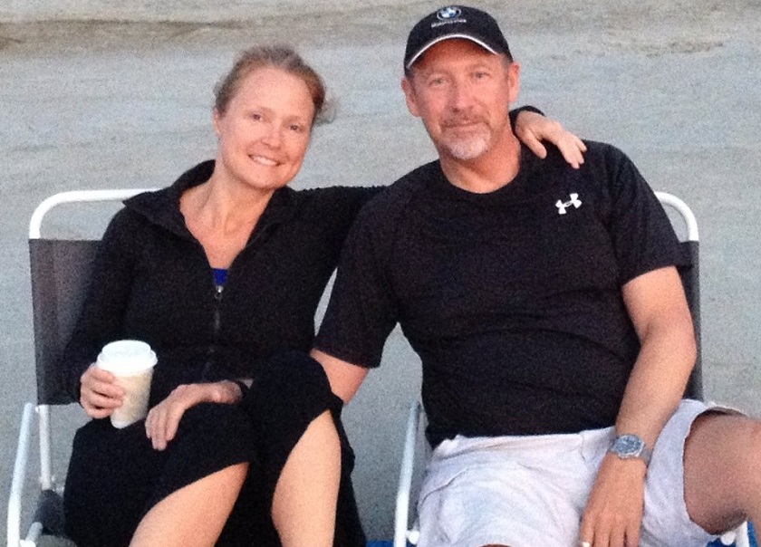 A photograph of Sarah Bajc together with Philip Wood during happier times. — Picture taken from Sarah Bajc's Facebook account