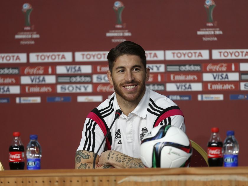 Real Madrid's Sergio Ramos speaks during a news conference on the eve of their Club World Cup final against San Lorenzo at Marrakech stadium December 19, 2014. u00e2u20acu2022 Reuters pic