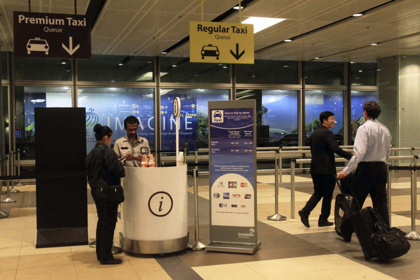 Changi Airport abruptly discontinued the trial of a separate queue for premium taxis at Terminal 1 following strong discontent expressed by the taxi drivers. u00e2u20acu201d TODAY pic