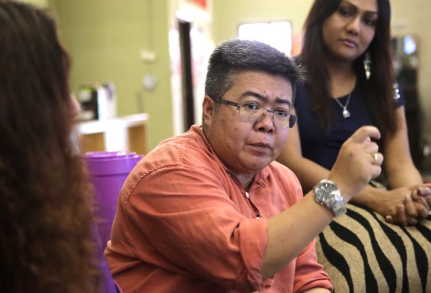 Acting Executive Director of Seed, Yusmar Yusof, speaks to the media at the Pusat Bantuan Khidmat Sosial (PBKS), December 23, 2014. u00e2u20acu2022 Picture by Choo Choy May 