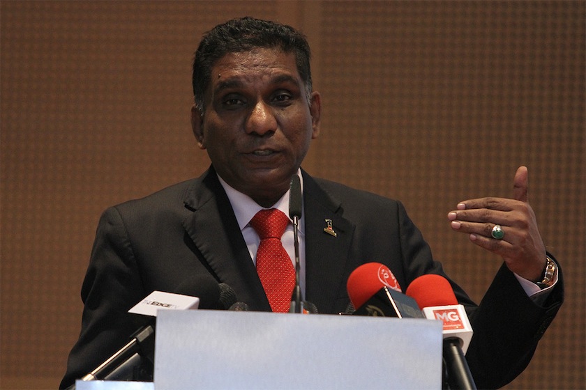 Secretary General of Treasury, Minister of Finance, Tan Sri Dr Mohd Irwan Serigar Abdullah speaks at the economic forum at the Putrajaya International Convention Centre in Putrajaya, January 20, 2015. u00e2u20acu201d Picture by Yusof Mat Isa