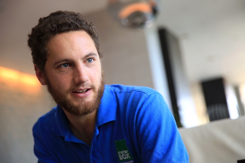 ShelterBox operations co-ordinator Sam Hewett speaks to Malay Mail Online in an interview at Ramada Plaza at Dua Sentral in Kuala Lumpur, January 15, 2014. — Picture by Saw Siow Feng