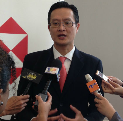 E.S. Lim, HSBC’s general manager in retail banking and wealth management speaks to reporters after the release of a report titled ‘The Future of Retirement: A Balancing Act’. — Picture by Melissa Chi