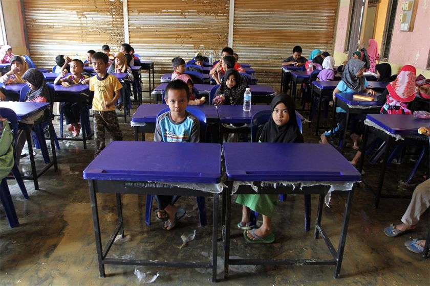 Only 50 per cent out of 400 students turned up in school today. 