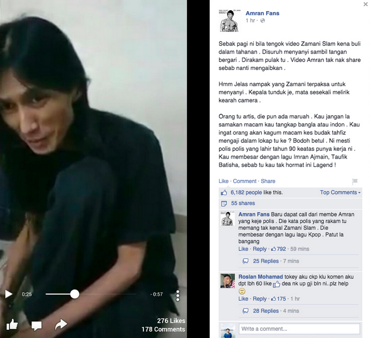 Malaysians have come out in droves to criticise what they say is an act of bullying and degradation against the singer.