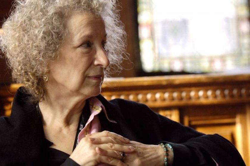 Margaret Atwood will turn plane movie summaries into stories tomorrow. u00e2u20acu201d AFP pic 