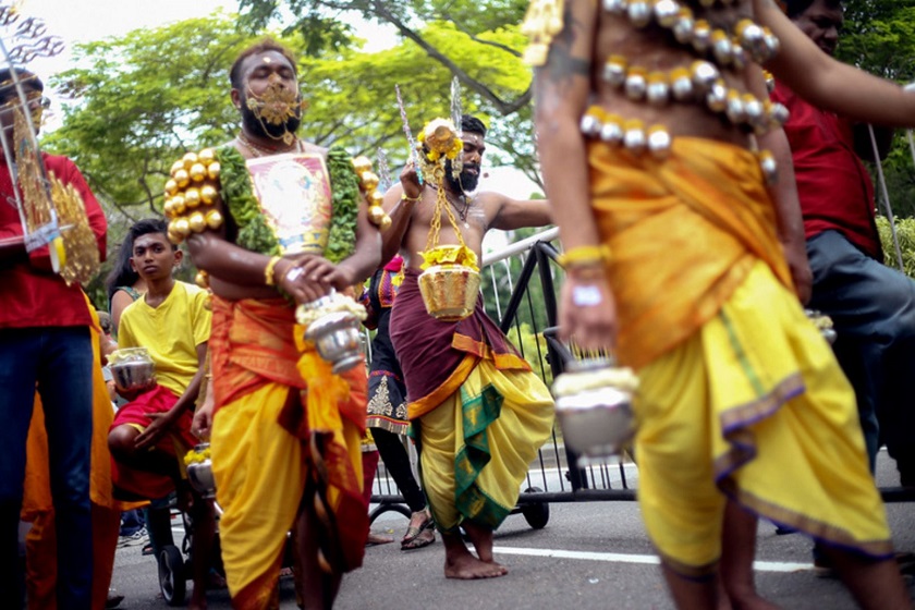 Singapore Law and Foreign Affairs Minister K Shanmugam noted that all religious processions on foot have been banned since 1964. However, the Hindus are allowed three processions that go through major roads. u00e2u20acu201d Today pic 
