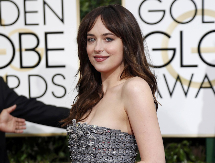 Actress Dakota Johnson arrives at the 72nd Golden Globe Awards in Beverly Hills, California January 11, 2015.u00c2u00a0u00e2u20acu201d Reuters pic