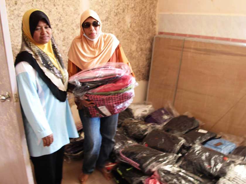 Some “Back to School” (BTS) kits have already been delivered to teachers in Kuala Krai, Kelantan