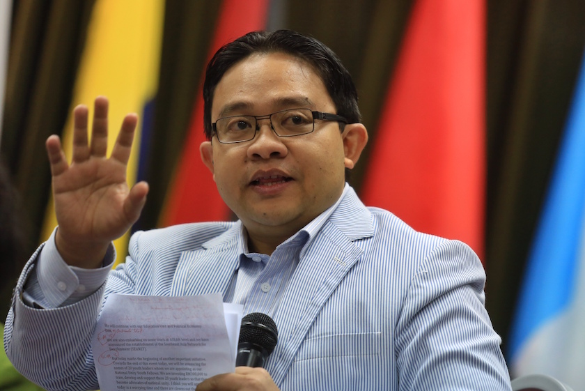 Wan Saiful Wan Jan speaks during the fifth anniversary of the IDEAS think-tank in Kuala Lumpur February 7, 2015. u00e2u20acu201d Picture by Saw Siow Feng