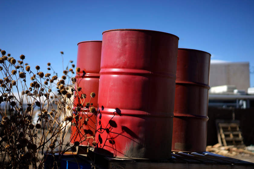 Oil barrels sit empty at a recycling yard in Longmont, Colorado February 2, 2015. After five days of futures decline US oil is trading below US$50 a barrel. u00e2u20acu201d Reuters pic