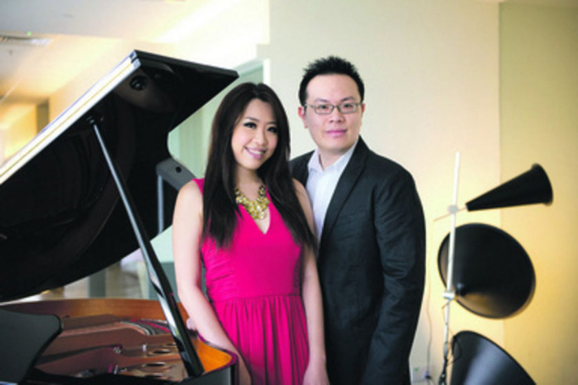 Musicians Chester Tan (right) and Bevlyn Khoo. u00e2u20acu201d TODAY pic
