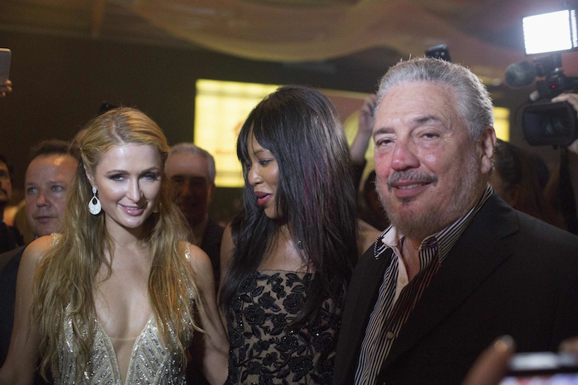 Fidel Castro Diaz-Balart, son of former Cuban leader Fidel Castro, poses for photos beside British model Naomi Campbell and heiress Paris Hilton during the gala dinner of the closing of the XVII Habanos Festival in Havana February 27, 2015.u00c2u00a0u00e2u20acu201d Reuters p