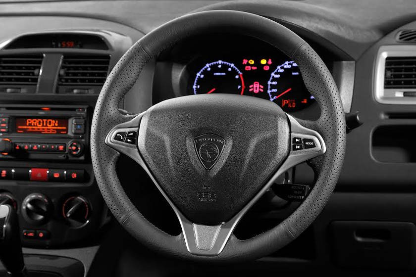 Conveniently located and easy to see displays with the new Exora steering column. — Picture courtesy of Proton