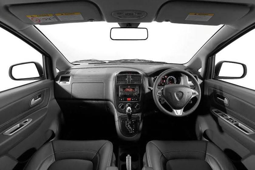 Ample and neat interior in the forward section of the new Exora. — Picture courtesy of Proton
