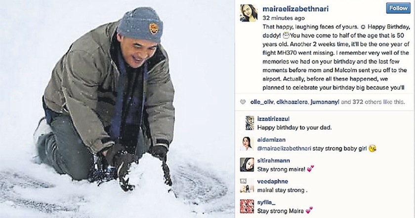 A screengrab of Mairau00e2u20acu2122s Instagram post.n