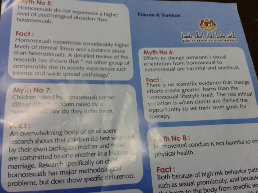 A snapshot of the flyer purportedly issued by Jakim that has been circulating on social media platforms since February 15, 2015. u00e2u20acu201d Picture by Zurairi AR