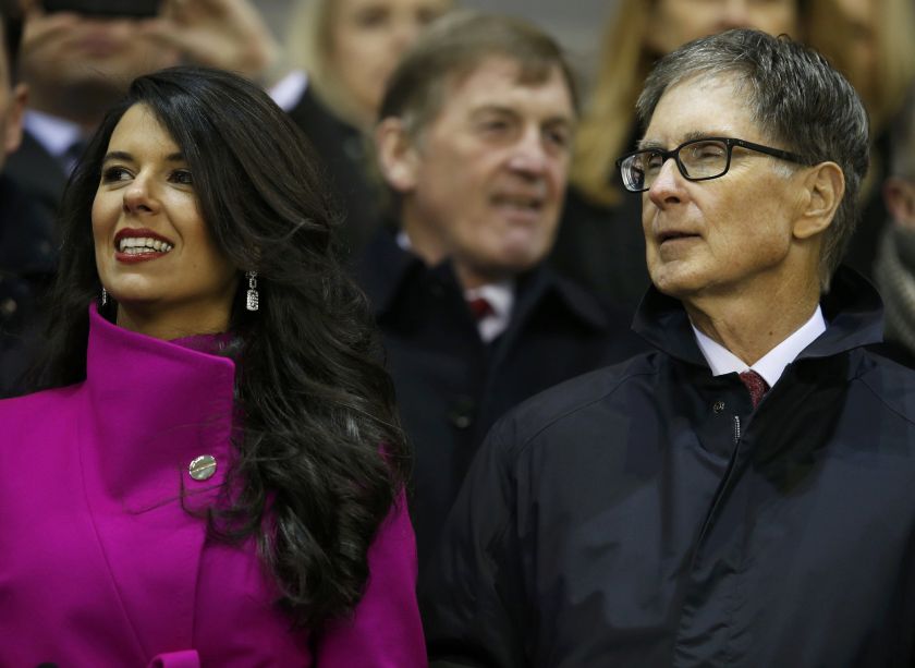 Liverpool's owner John W Henry (right) and his wife Linda Pizzuti watch during their English Premier League football match against Tottenham Hotspur at Anfield in Liverpool, northern England, February 11, 2015. u00e2u20acu201d Reuters pic