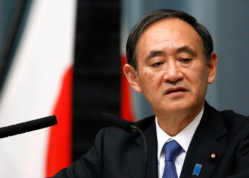 Japan's Chief Cabinet Secretary Yoshihide Suga speaks during at a news conference at Prime Minister Shinzo Abe's official residence in Tokyo February 2, 2015. u00e2u20acu201d Reuters pic