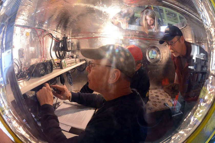 Bert Padelt (foreground) prepares the Two Eagles capsule for launch in Saga in this handout picture, received on January 28, 2015. u00e2u20acu201d Reuters pic