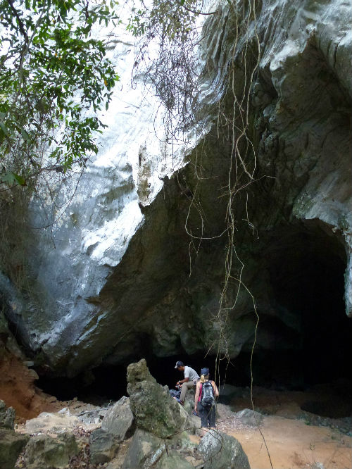 A larger entrance to Gua Pinang.