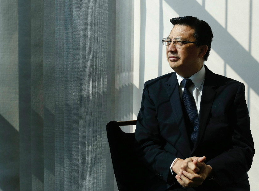 Transport minister Datuk Seri Liow Tiong Lai poses for a photograph ahead of the one-year anniversary of the disappearance of Malaysia Airlines flight MH370, in Putrajaya March 6, 2015. u00e2u20acu201d Reuters pic