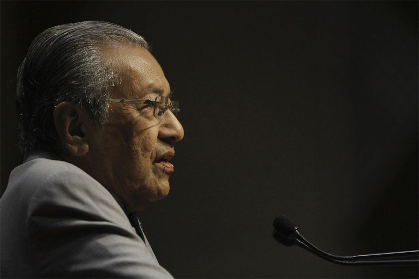 Tun Dr Mahathir Mohamad speaks at the International Conference on u00e2u20acu02dcNew World Orderu00e2u20acu2122 organised by the Perdana Global Peace Foundation at the Putrajaya International Convention Centre, March 9, 2015.  u00e2u20acu201d Picture by Yusof Mat Isa