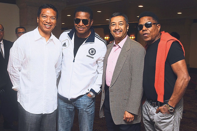 (From left) Razlan, Jackie, Mokhzani and Tito at the media conference yesterday. u00e2u20acu201d Picture by Zulyana Rahman