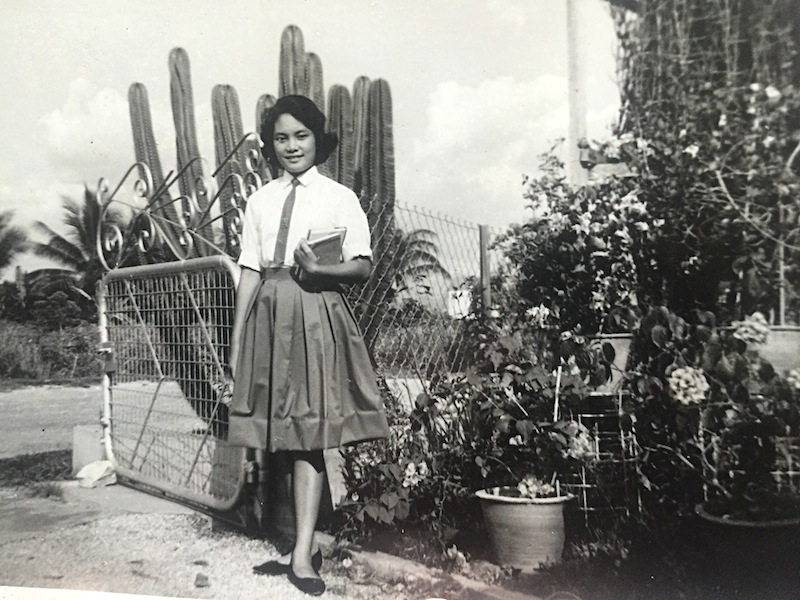 Pauline in Form 6 at a Catholic school.