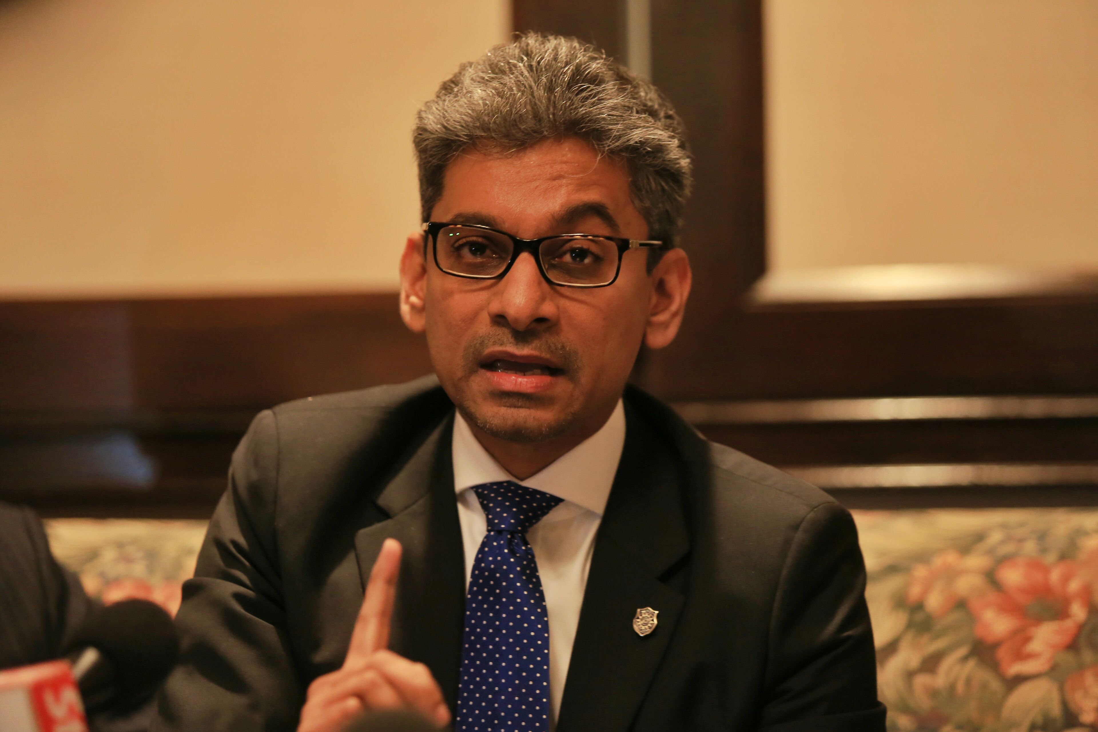 Newly-elected Malaysian Bar president Steven Thiru, March 14, 2015. u00e2u20acu201d Picture by Saw Siow Feng