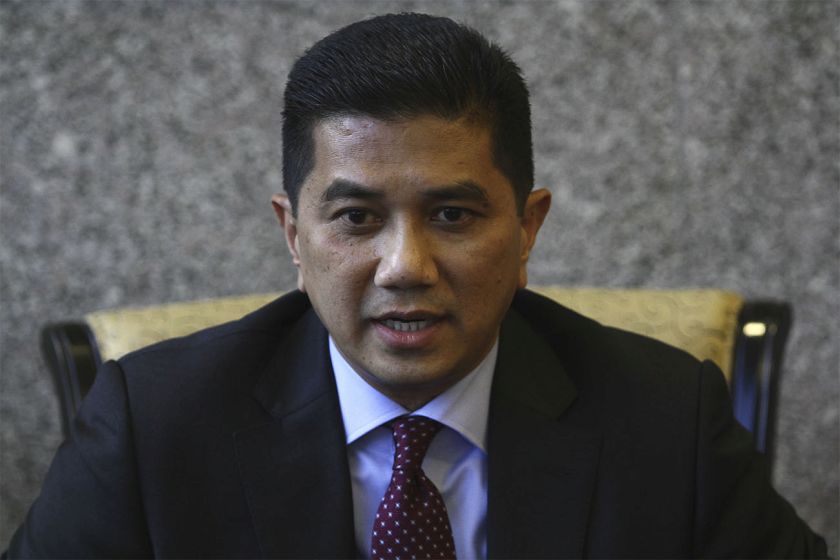 Selangor Mentri Besar Azmin Ali speaks to reporters during a press conference at Parliament in Kuala Lumpur March 10, 2015. u00e2u20acu201d Picture by Yusof Mat Isan