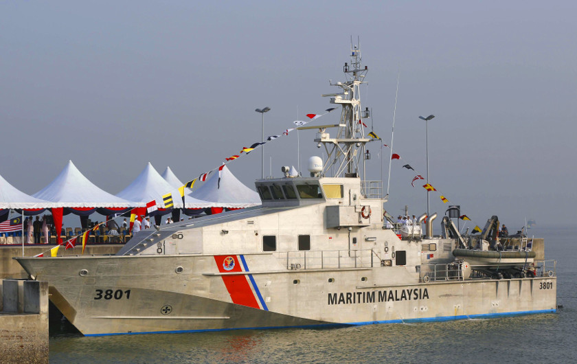 A Bay class patrol boat is docked in Port Klang ahead of a handover ceremony, February 27, 2015. u00e2u20acu201d Reuters pic