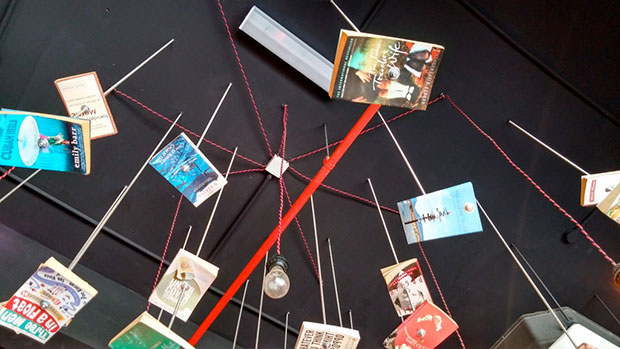 Book lovers will find this interior design touch fascinating at TiPsy Brew O' Coffee.