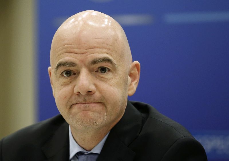 UEFA general secretary Gianni Infantino at a news conference in Vienna March 23, 2015, after a UEFA executive committee meeting ahead of the annual congress  March 24, 2015, in Vienna. REUTERS/Leonhard Foeger