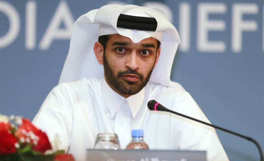 Secretary General of the Qatar 2022 Supreme Committee Hassan Abdulla Al Thawadi speaks during a news conference in Doha February 25, 2015.  u00e2u20acu2022 Reuters pic