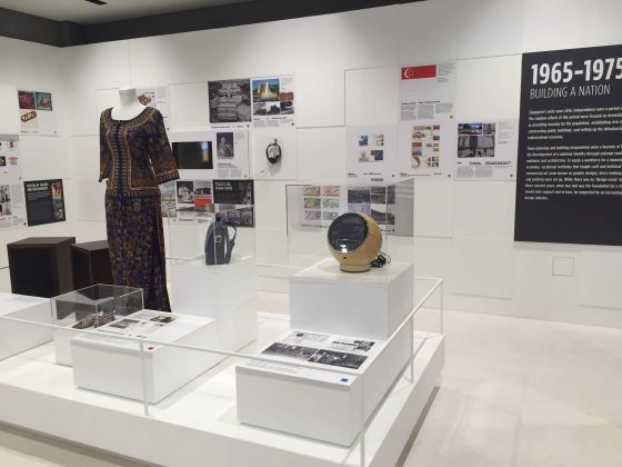 The 50 years of Singapore design exhibition at the National Design Centre starts from Singaporeu00e2u20acu2122s independence in 1965 and is segmented by decades.