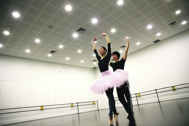 Elaine Heng and Huo Liang play The Lilac Fairy and Cavalier in Sleeping Beauty. u00e2u20acu201d TODAY picture by Don Wong