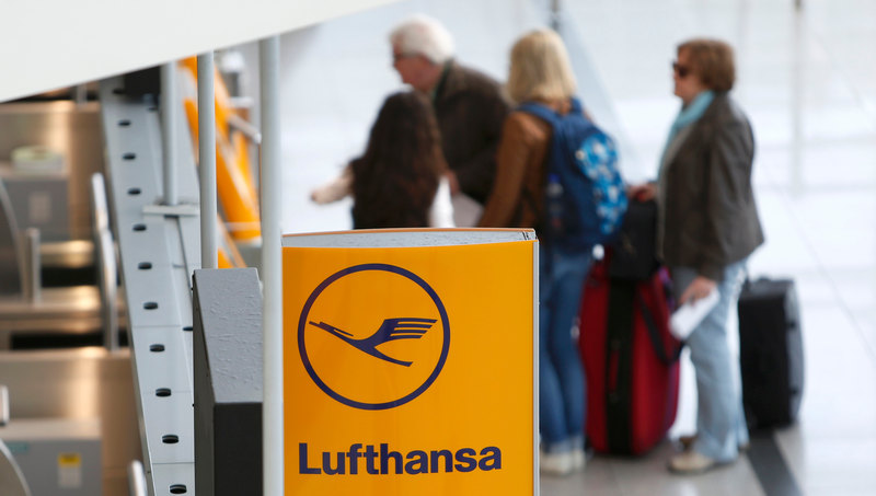 Passengers check-in during a pilots' strike of German flagship carrier Lufthansa at Munich's airport March 18, 2015.u00e2u20acu201d Reuters pic