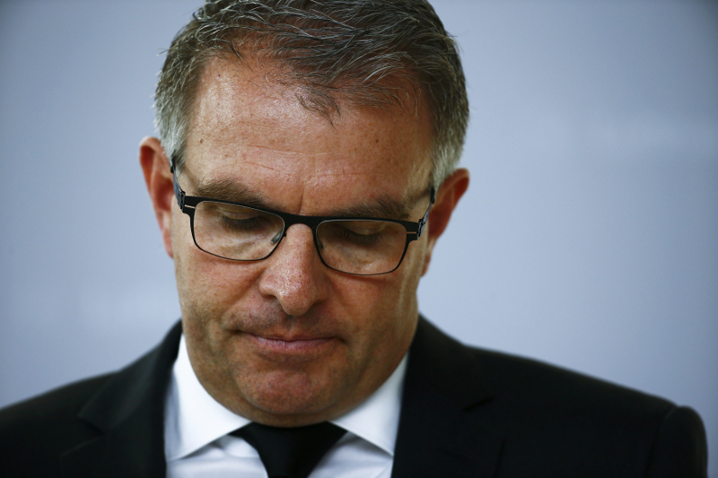 Carsten Spohr, Lufthansa Chief Executive, reacts as he makes a statement at the Frankfurt airport March 24, 2015. u00e2u20acu201d Reuters pic
