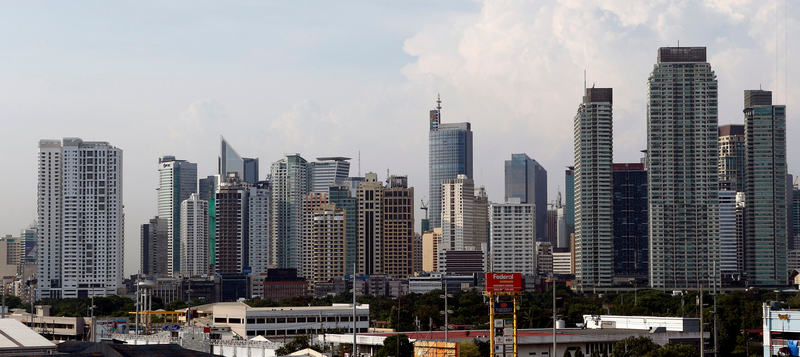A view of skyrise buildings in Manila's Makati financial district in this May 3, 2013 file photo. u00e2u20acu201d Reuters pic
